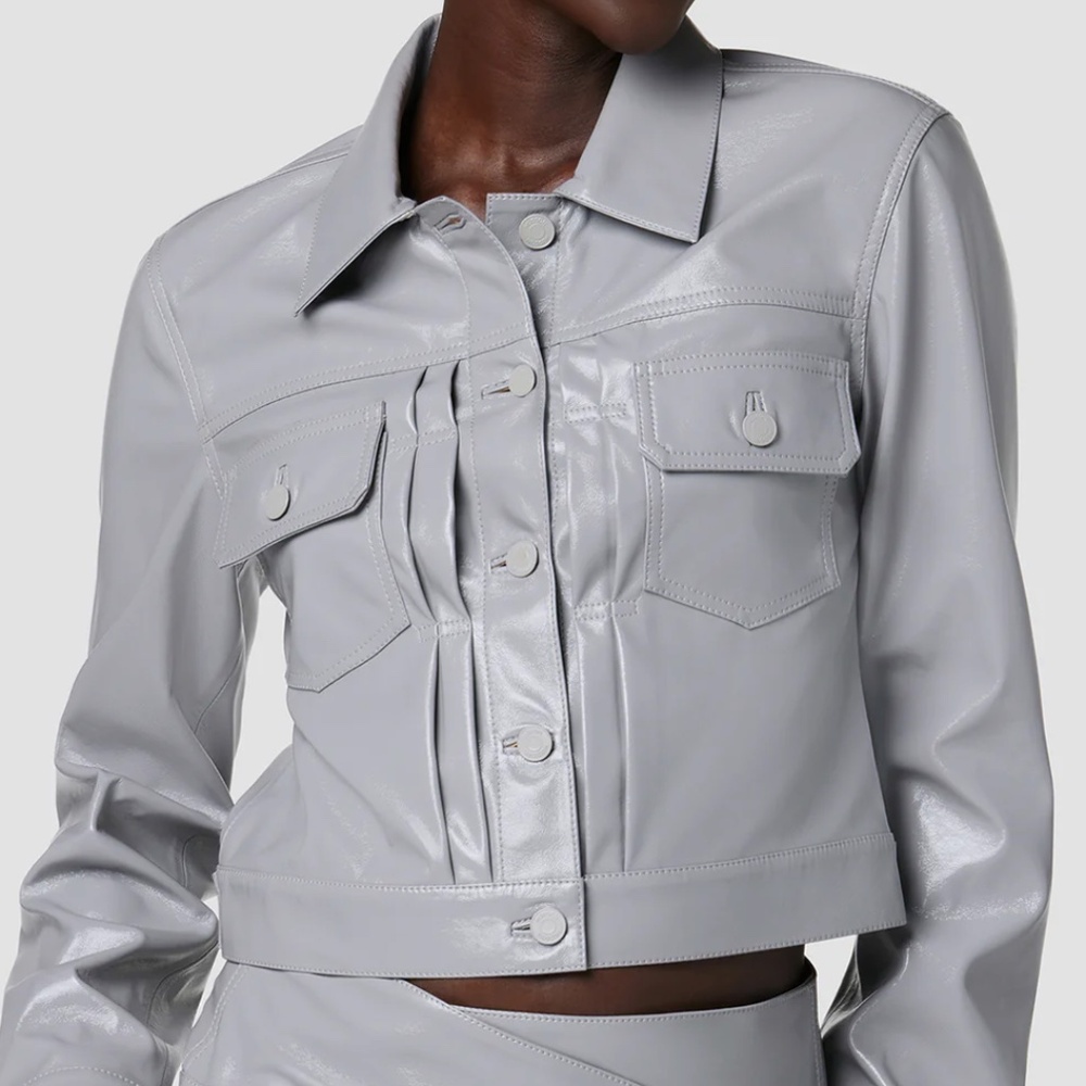 Hudson Lola Shrunken Trucker Jacket Size M NWT